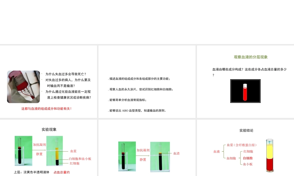 八年级生物上册 6.15.1《人体内物质的运输》第3课时课件 （新版）苏科版-（新版）苏科版初中八年级上册生物课件