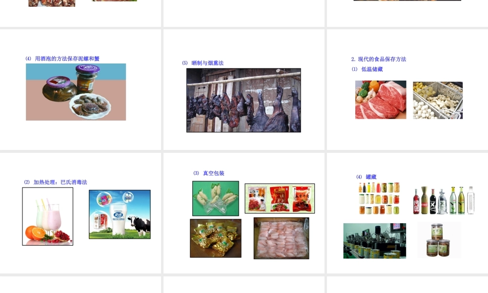 八年级生物上册 5.3.2 食品保存技术课件（2）（新版）冀教版-（新版）冀教版初中八年级上册生物课件