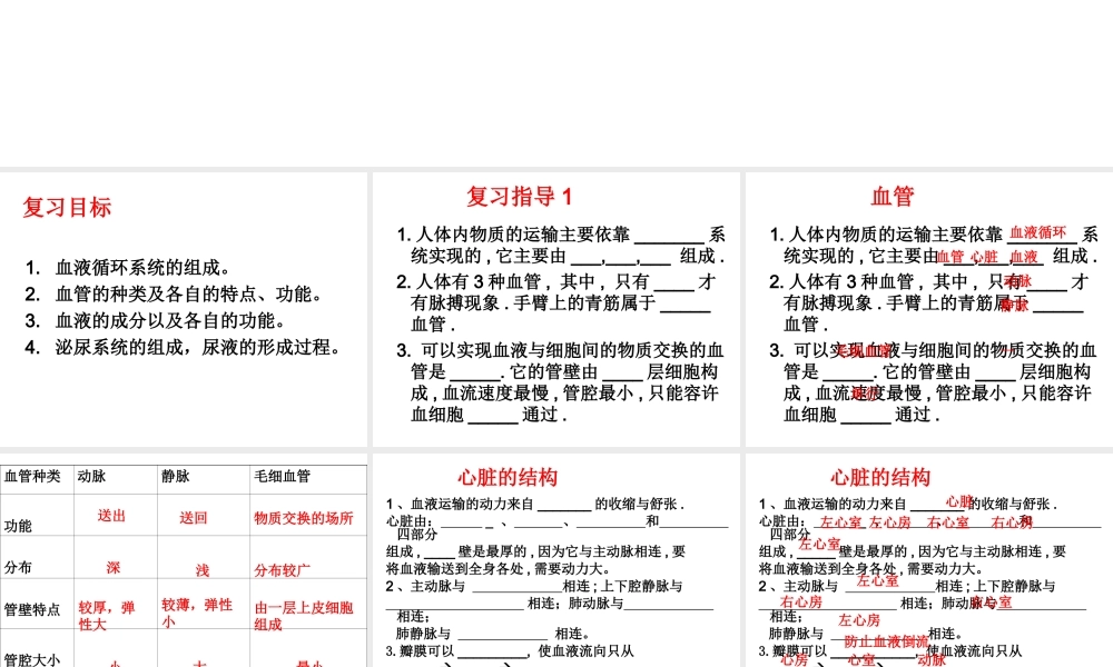 八年级生物上册 第15章 人体内平衡的维持复习课件 （新版）苏科版-（新版）苏科级上册生物课件