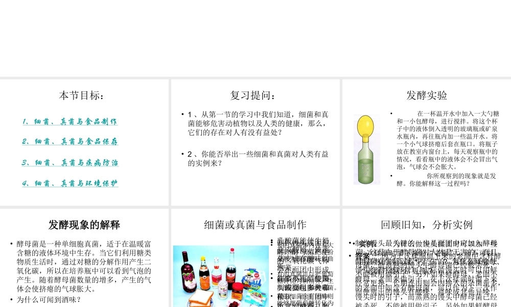 八年级生物上册 5.4.5 人类对细菌和真菌的利用课件 （新版）新人教版-（新版）新人教级上册生物课件