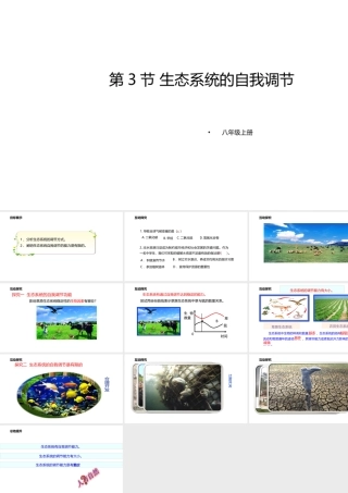 八年级生物上册 6.18.3生态系统的自我调节课件 （新版）苏科版-（新版）苏科级上册生物课件