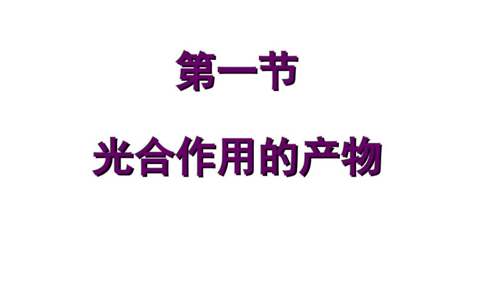八年级生物上册 第3章 第1节 光合作用的产物课件2 （新版）冀教版-（新版）冀教版初中八年级上册生物课件