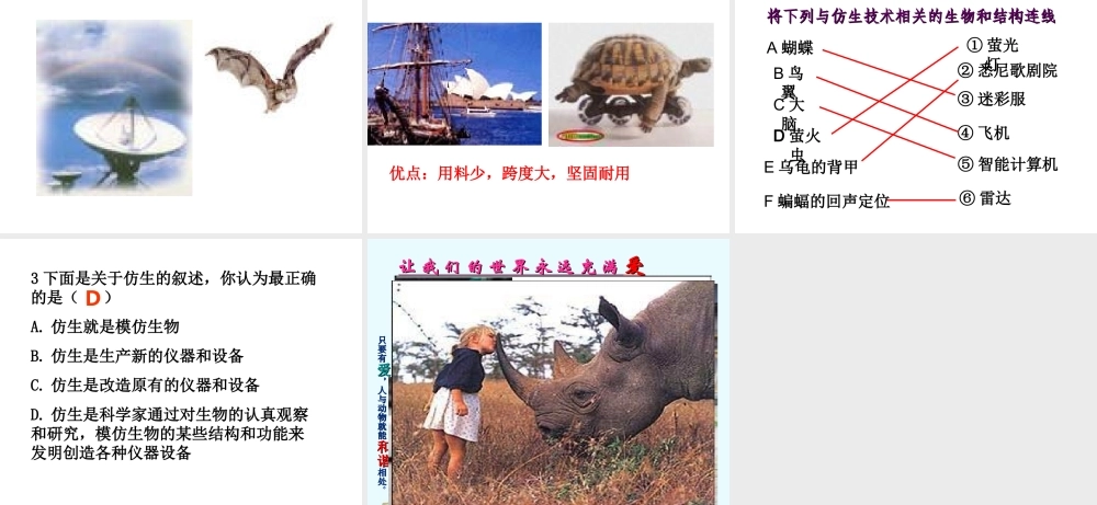 八年级生物上册 动物与人类的关系课件 人教新课标版