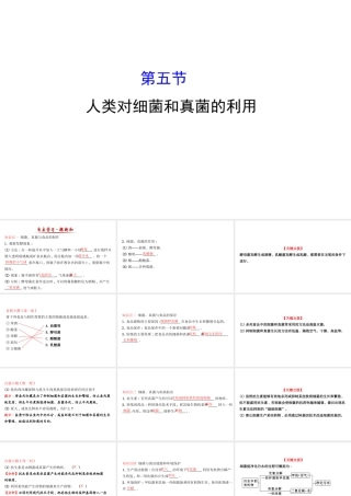 八年级生物上册 探究导学课型 5.4.5 人类对细菌和真菌的利用课件 （新版）新人教版-（新版）新人教级上册生物课件
