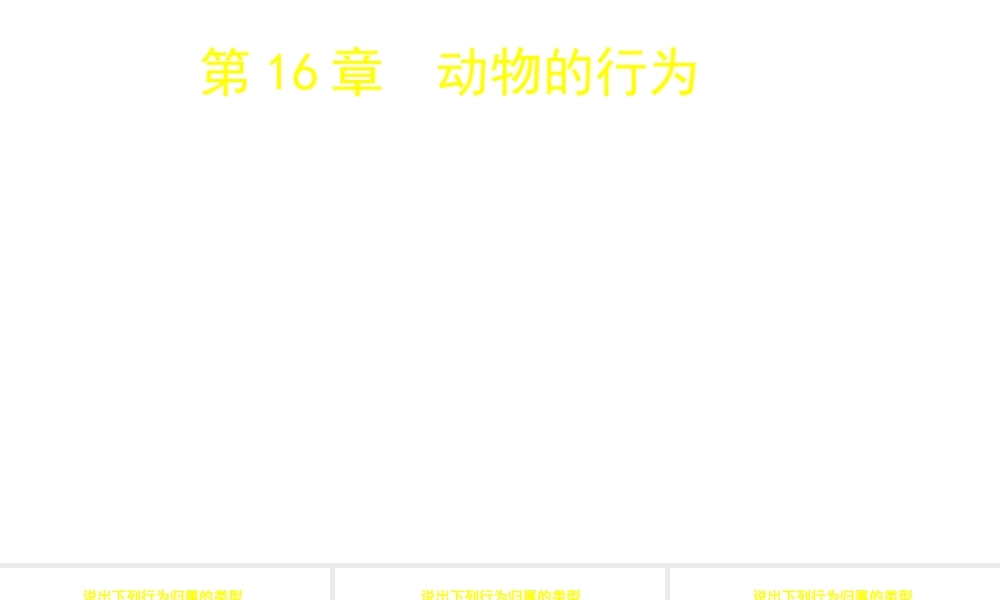 八年级生物上册 第16章 第1节 先天性行为和后天学习行为课件 北师大版-北师大版初中八年级上册生物课件