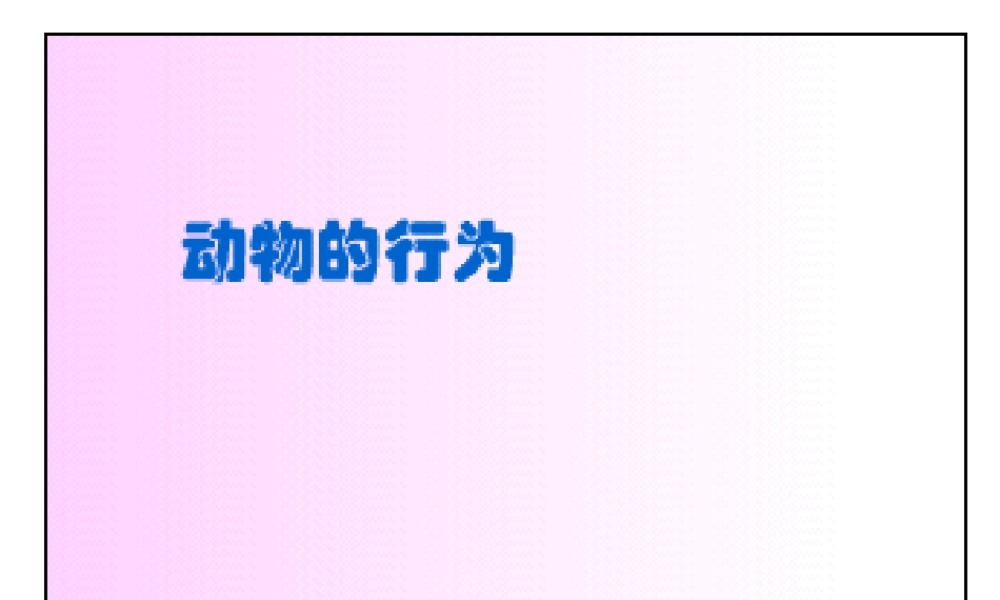 八年级生物上册 第16章 第1节 先天性行为和后天学习行为课件1 北师大版-北师大版初中八年级上册生物课件