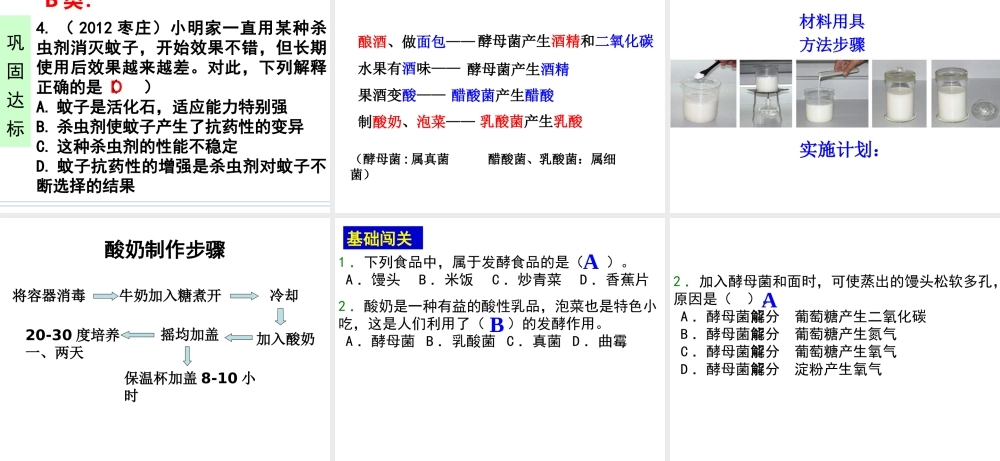 八年级生物上册 易错点复习课件 济南版-济南版初中八年级上册生物课件