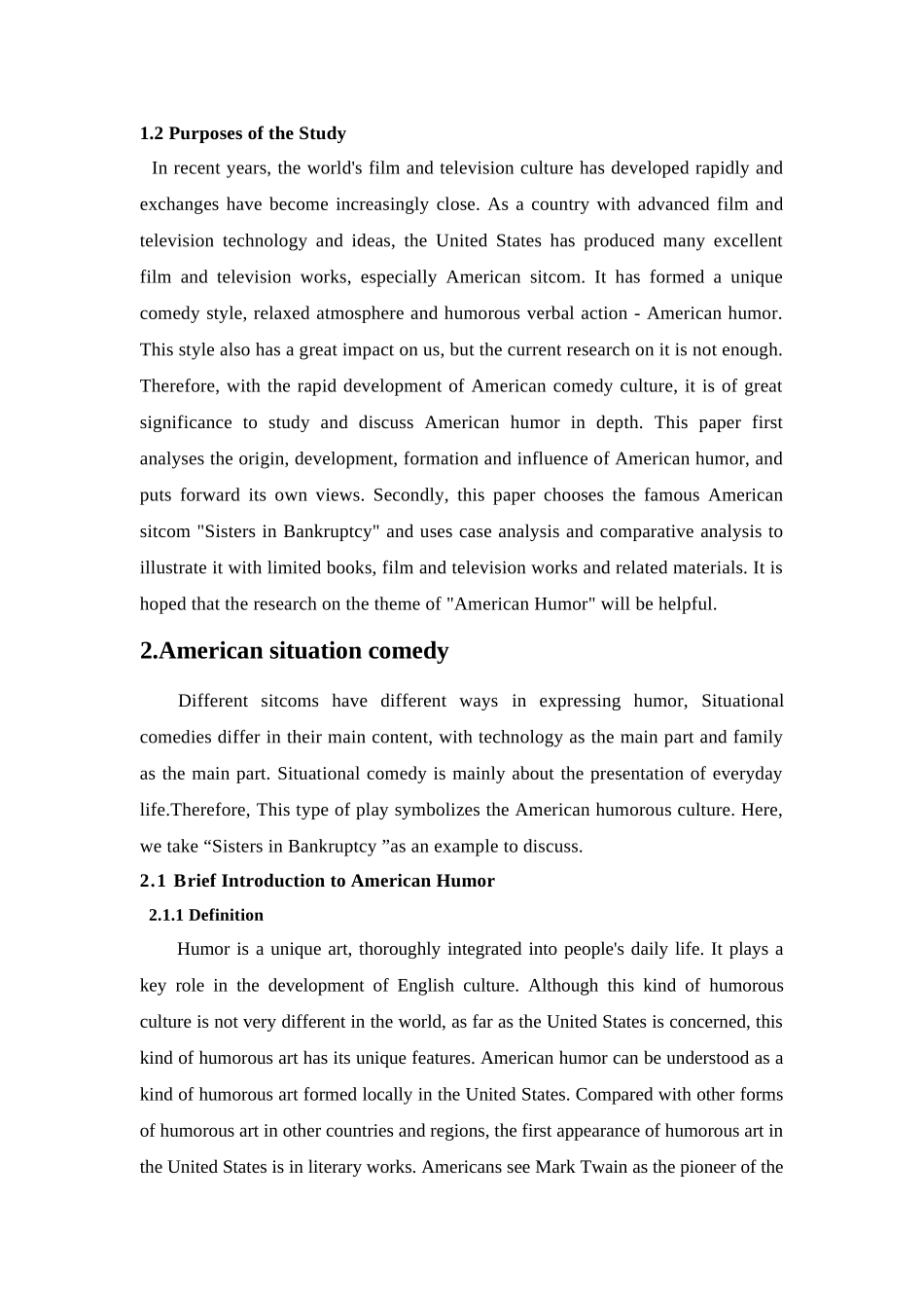 从情景喜剧《破产姐妹》看美式幽默分析研究  英语学专业_第3页
