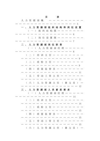 酒店管理--人力资源部(实务和各类制度)
