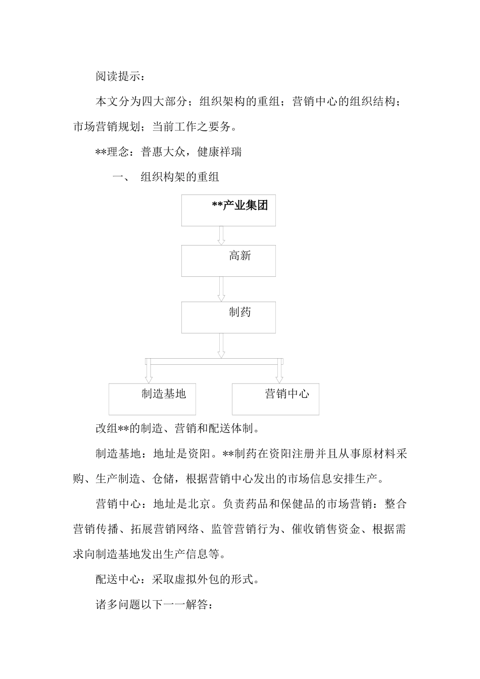 企业管理普瑞公司重组方案_第2页