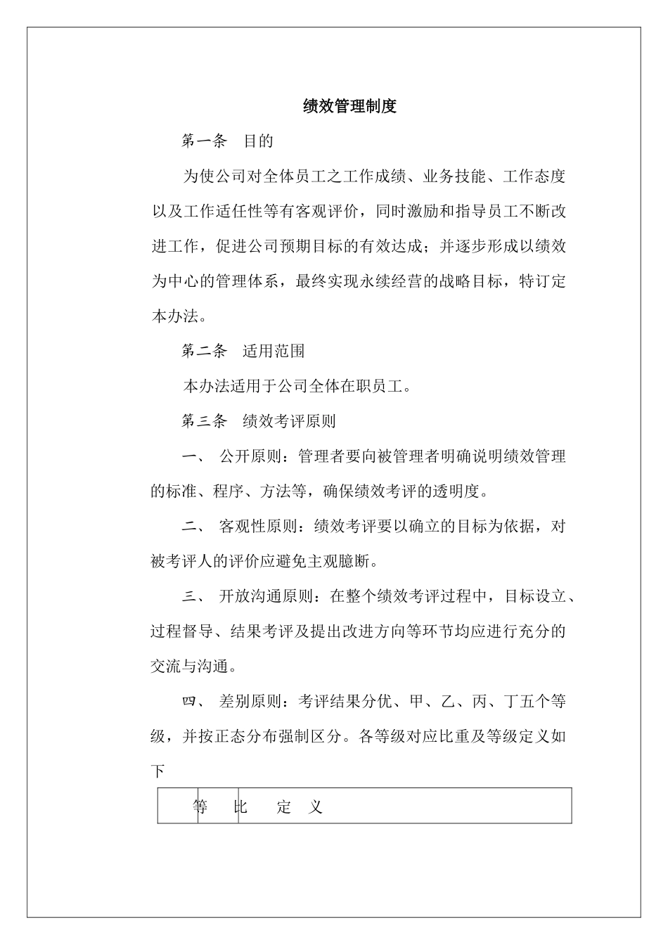 人事绩效管理制度_第1页