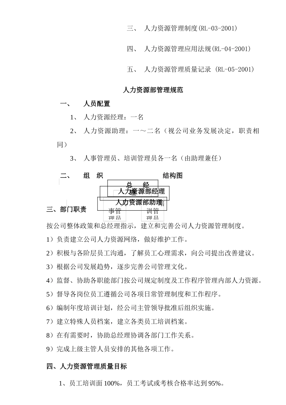 人事制度人力资源部管理规范_第2页