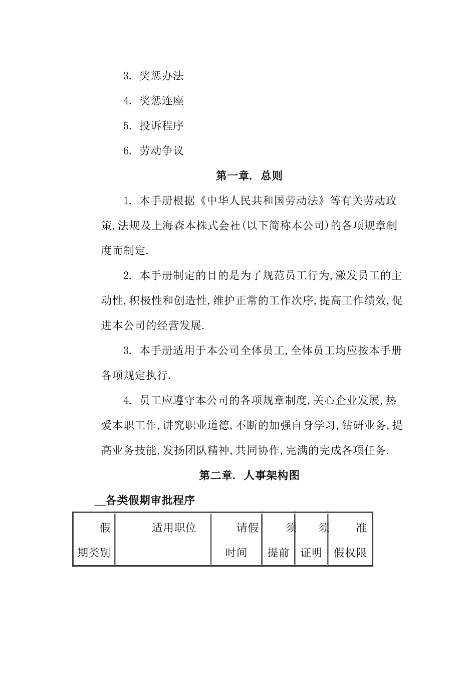 日企人力资源规章制度汇总_第3页