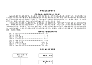 特种设备安全管理手册