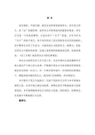 泽谷网络公司手册