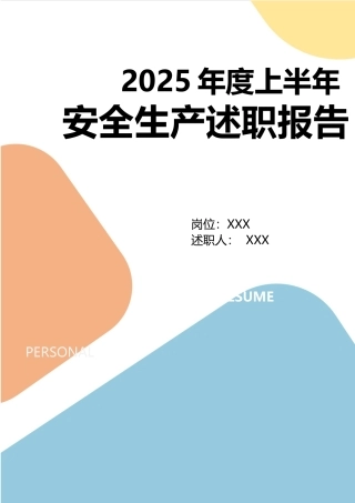 安全负责人年度述职报告汇编
