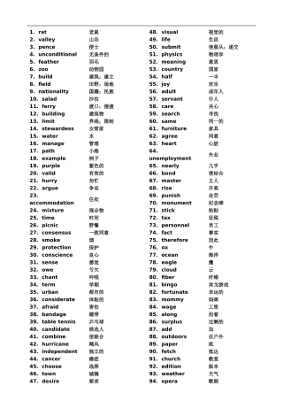 高考英语单词3500-(乱序版)