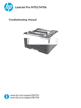 惠普+LASERJET+Pro+M701a+M701n+M706n+706dtn+英文故障排除手册