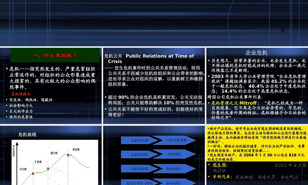 《危机公关专题》课件