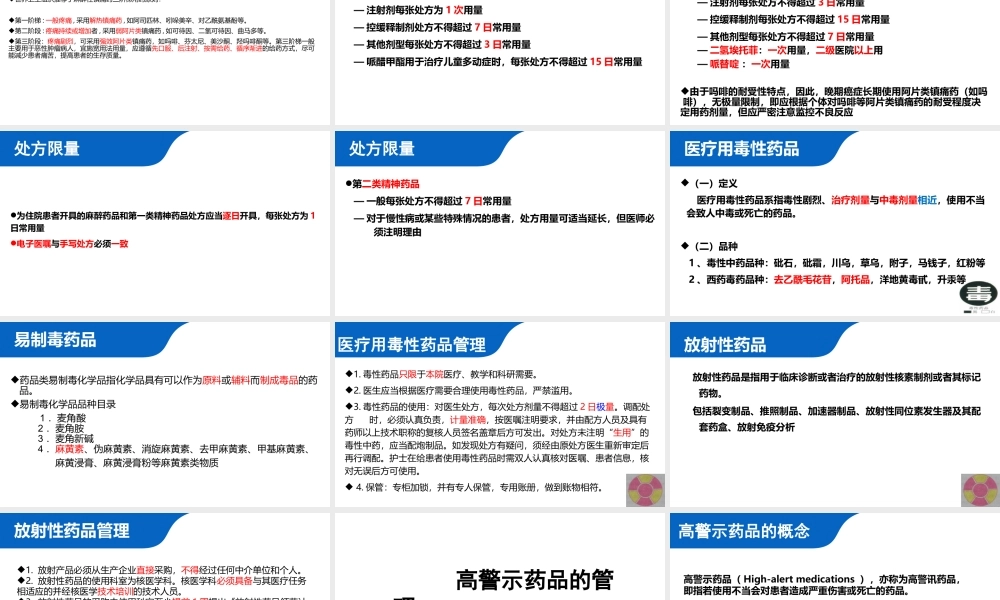 特殊药品的管理