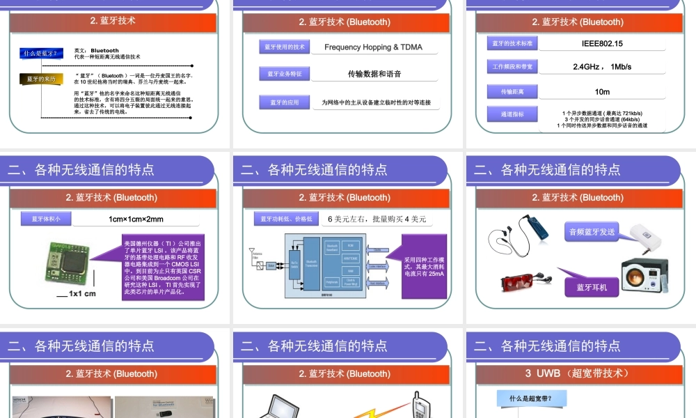 无线通信技术发展及应用