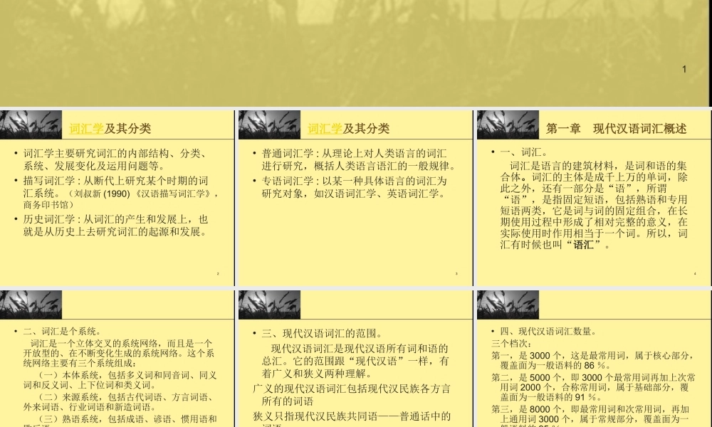 现代汉语词汇学文档课件