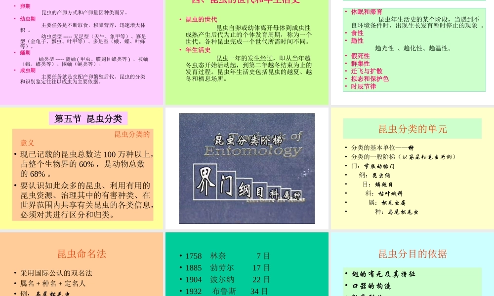 园林植物病虫害防治电子教案第1-2章