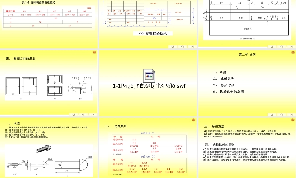 中职教材-机械制图电子跟课课件(全套)