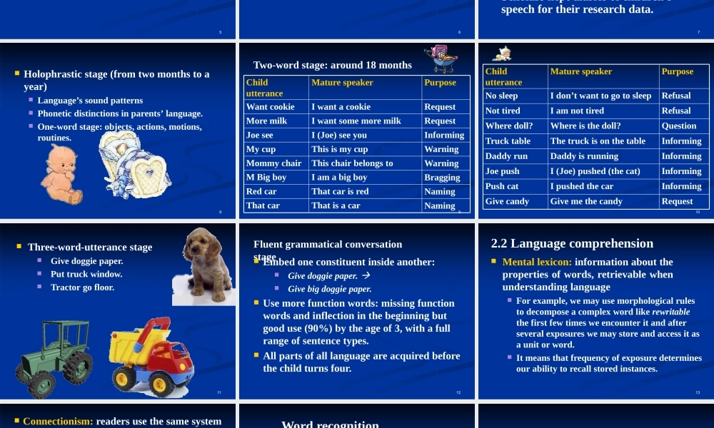 [高等教育]语言学课件chapter6languageandcognition