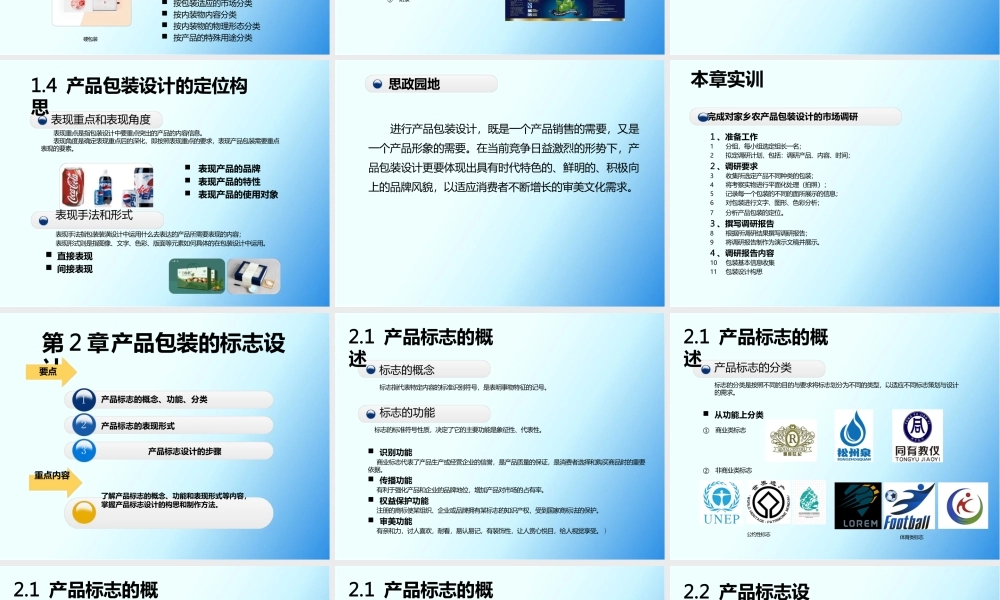 《产品包装设计案例教程》课件全套第1--7章产品包装设计理论基础---产品包装设计的案例制作