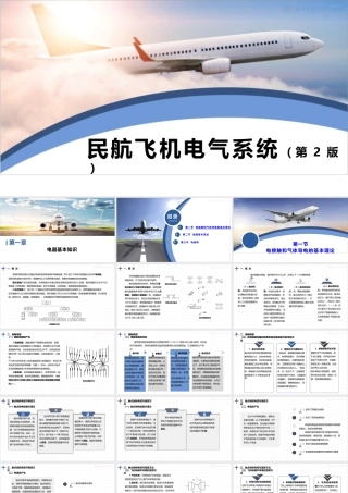 《民航飞机电气系统（第2版）》课件全套第1--12章电器基本知识---典型民航飞机供电系统