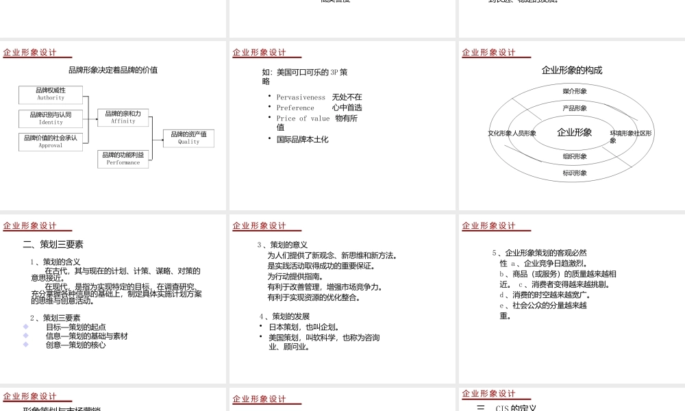 《企业形象设计》全套教学课件