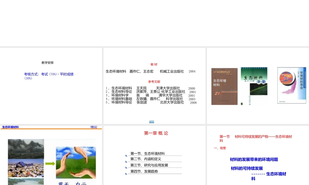 《生态环境材料》全套教学课件