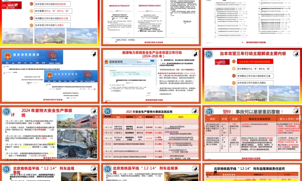 安全生产治本攻坚三年行动方案解读(培训课件)