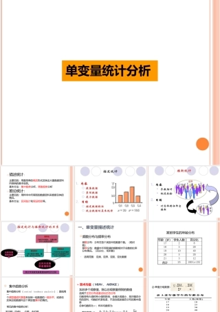 单变量统计分析