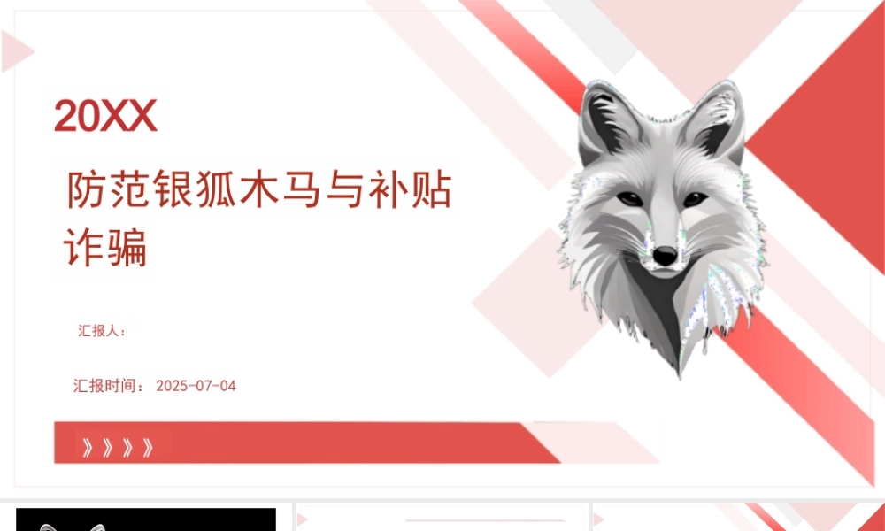 防范银狐木马病毒与补贴诈骗信息课件