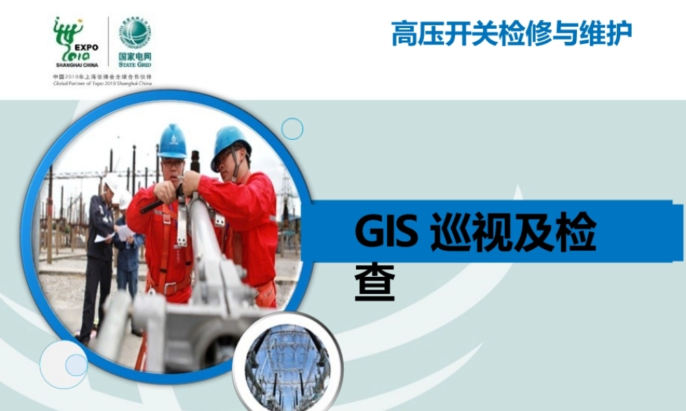 高压开关检修与维护高压断路器巡视与维护GIS巡视及检查