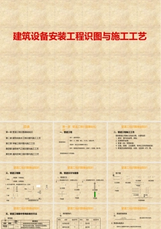 给排水及暖通识图与施工工艺培训课件