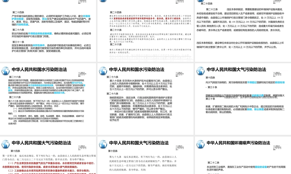 环保知识培训制药化工企业环保健康知识教学课件
