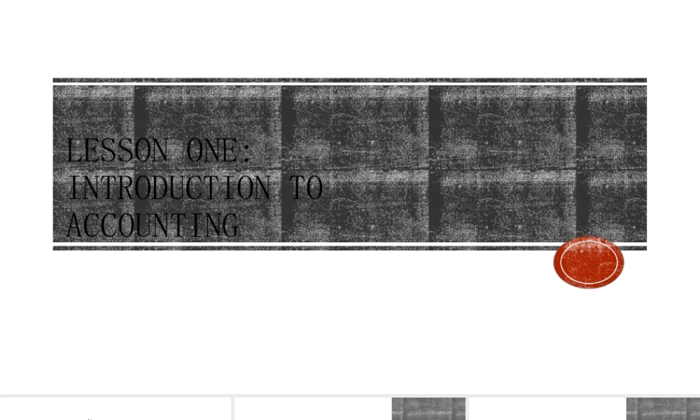 会计会计英语全套教学课件