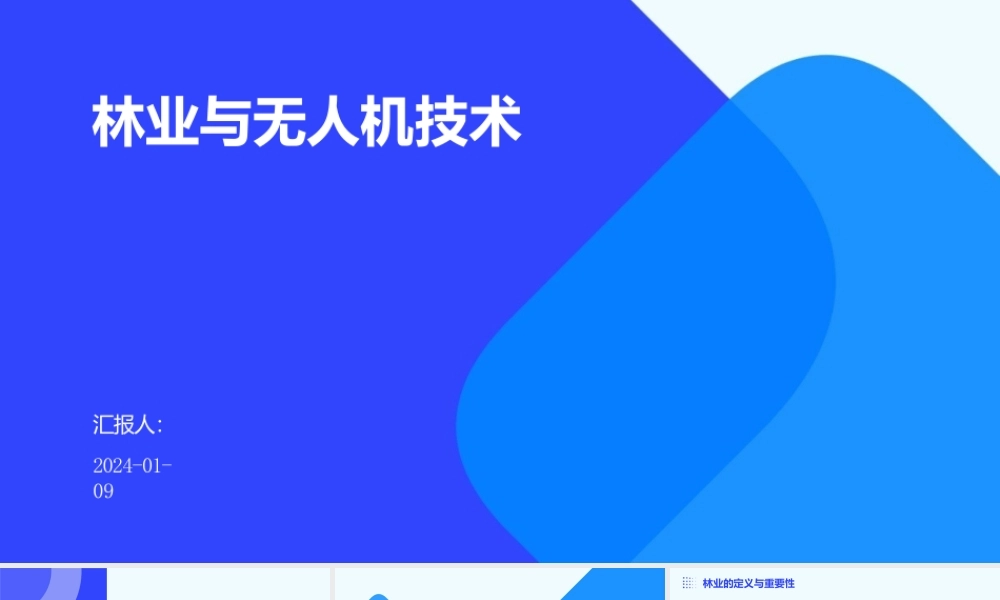 林业与无人机技术