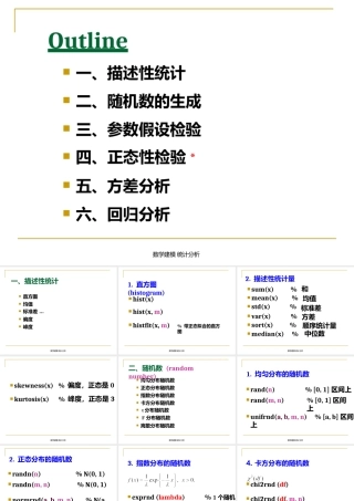 数学建模统计分析课件