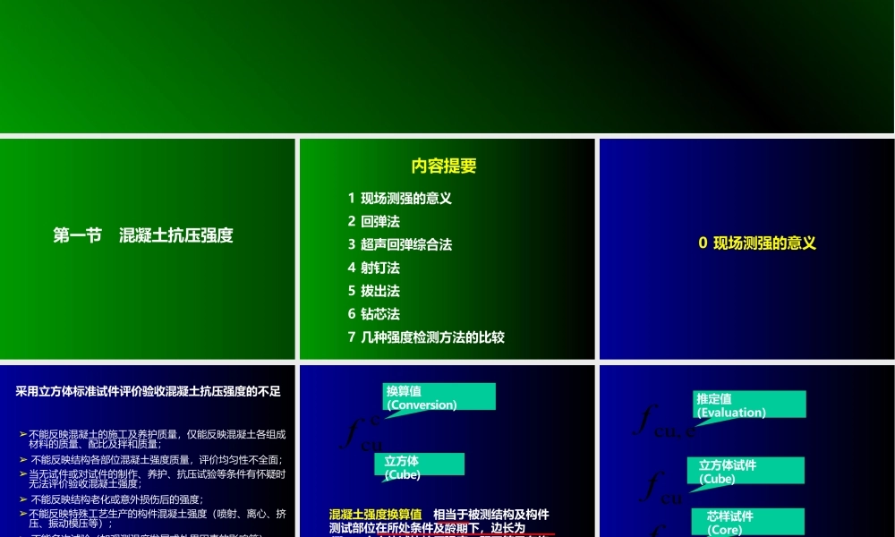 水利工程质量检测培训——混凝土强度检测