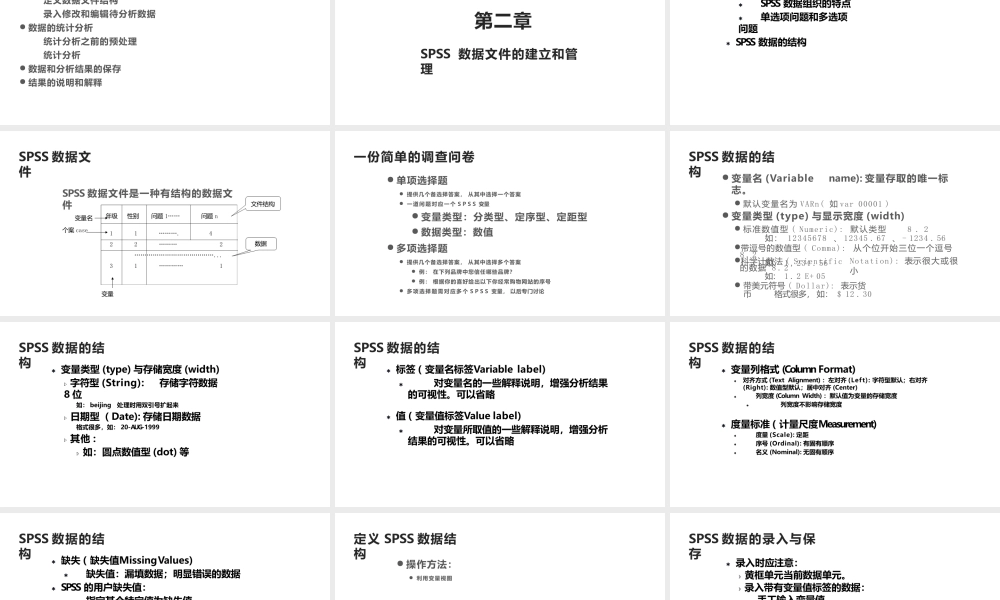 统计分析与spss的应用（第6版）全套课件