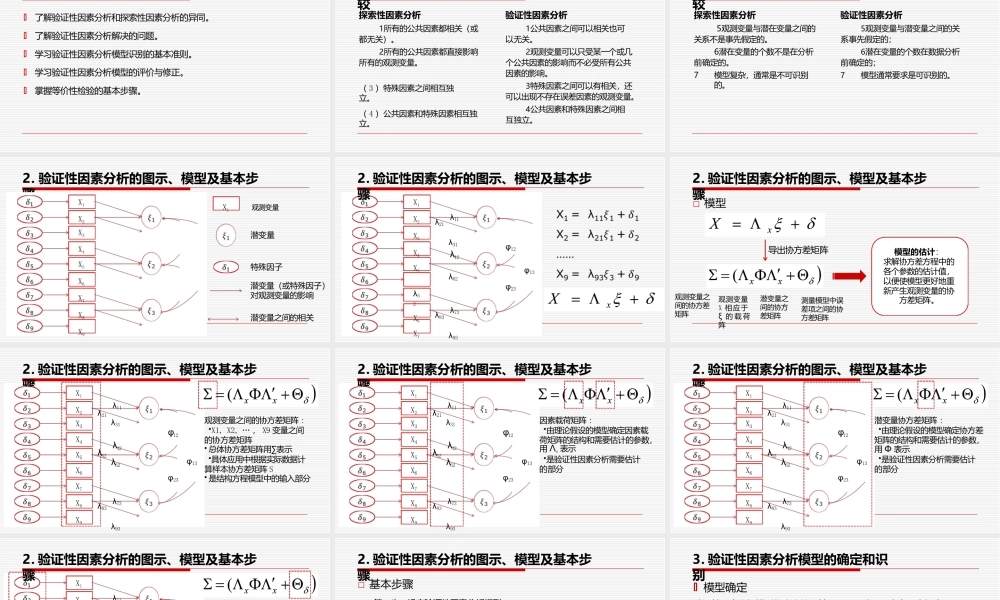 心理统计学-验证性因素分析课件