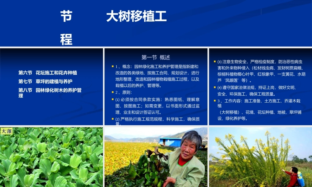 园林绿化施工与养护管理