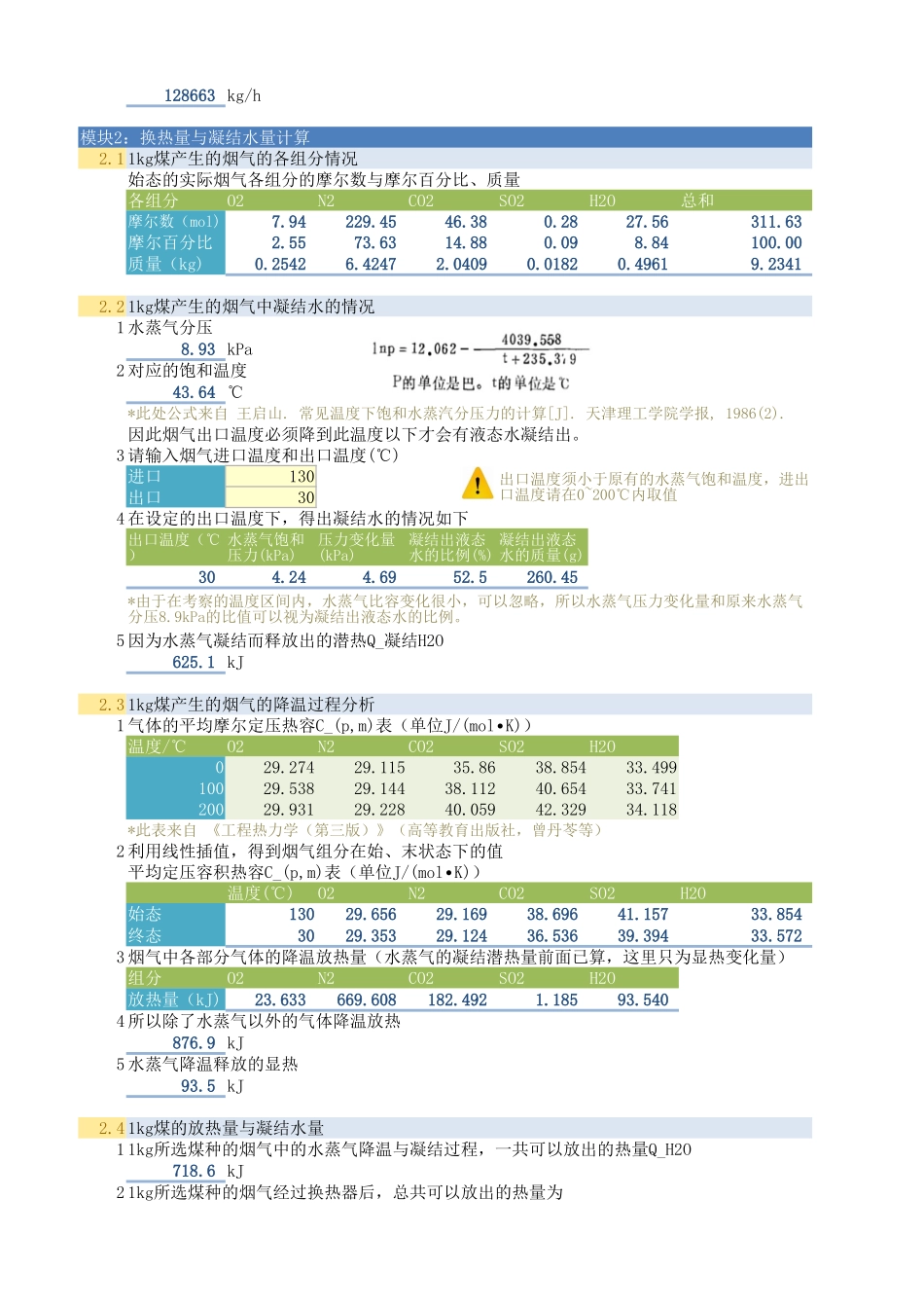 《强化传热》课程设计-烟气余热回收换热器计算程序_第2页