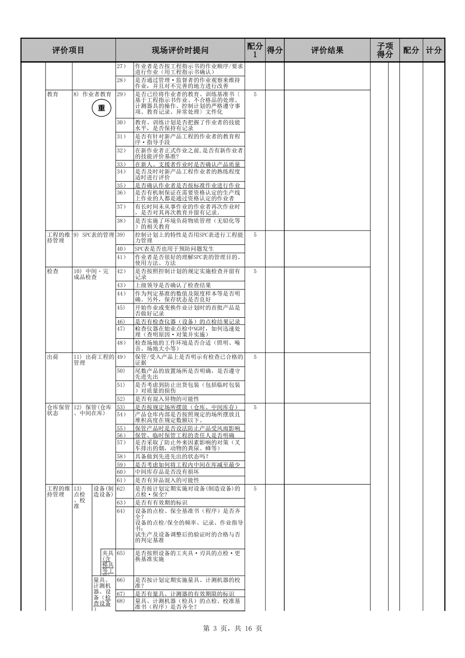 供应商第二方QCDD评价标准-Q质量_第3页