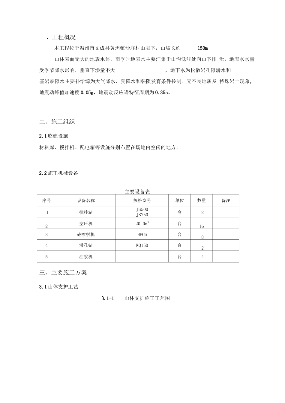 山体边坡支护施工方案_第2页