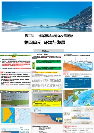 高中地理-海洋权益与海洋发展战略教学课件设计